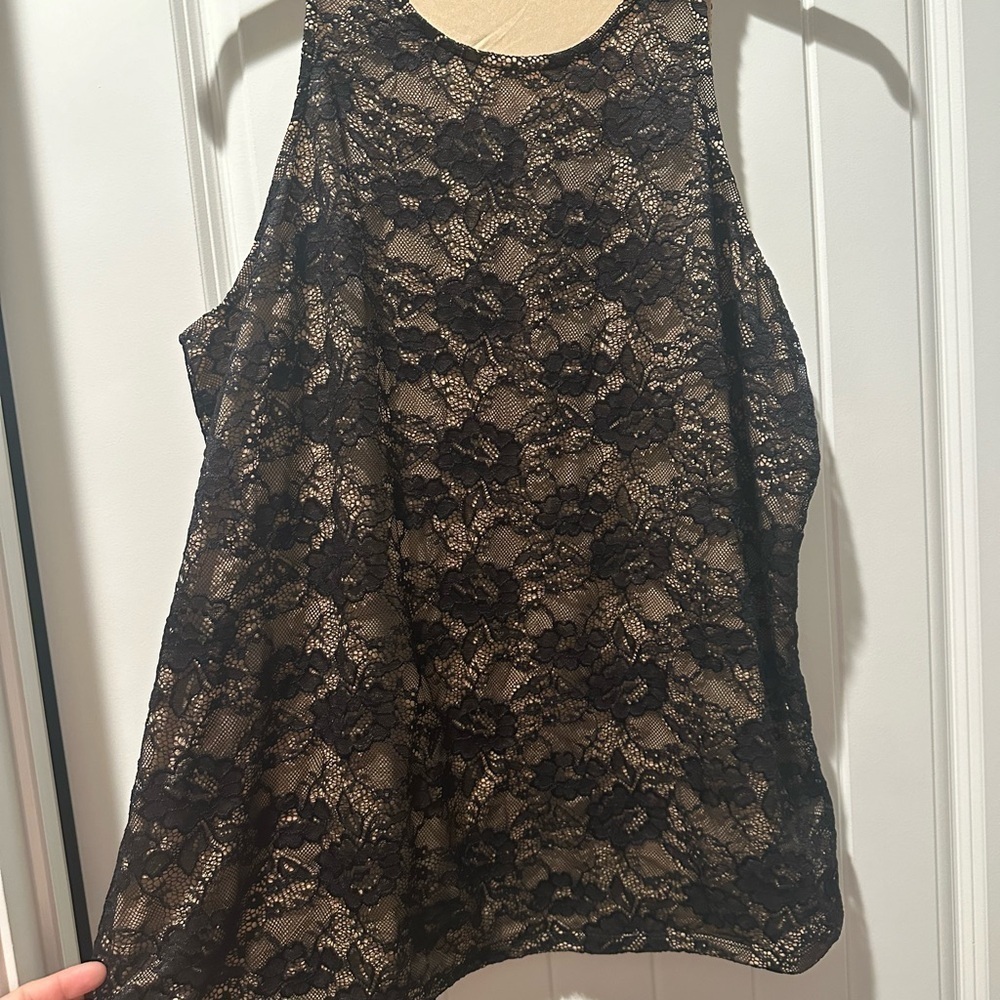 Torrid Stretch Lace High‎ Neck Tank Woman Size XXL Sexy Date Night Out Club - Picture 8 of 15